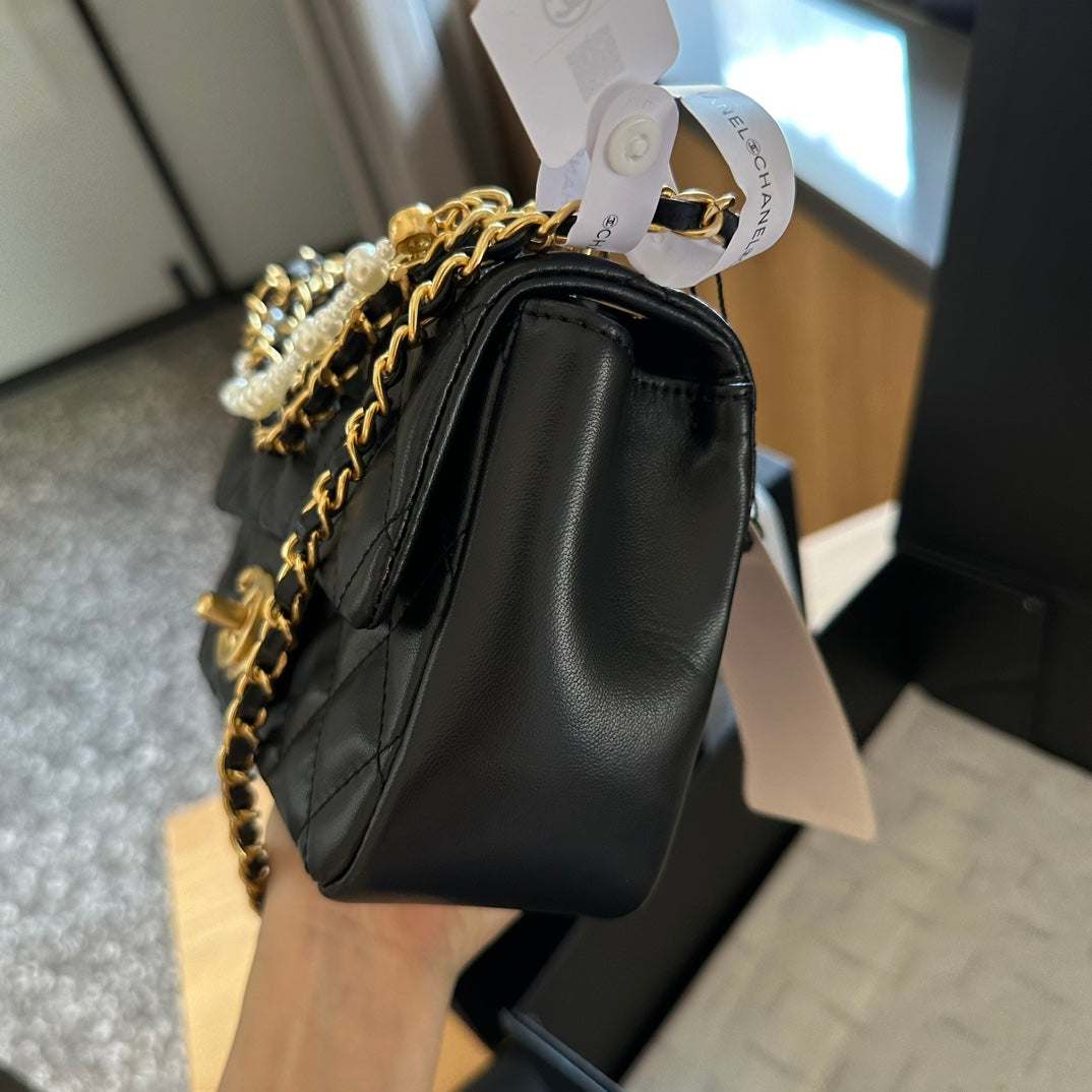 Cute pearl square fat bag 1824032204