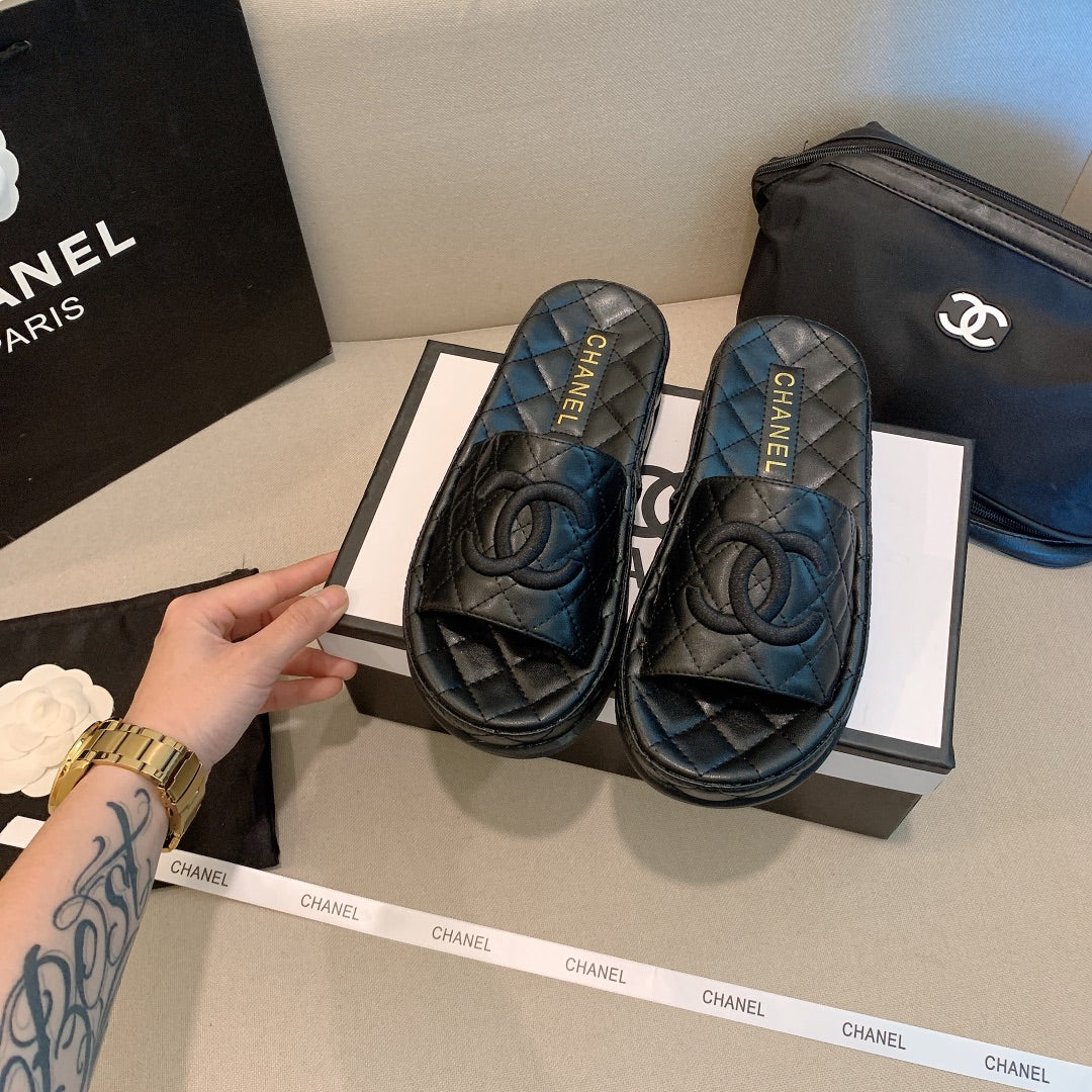 Trendy platform slippers XC0123072823
