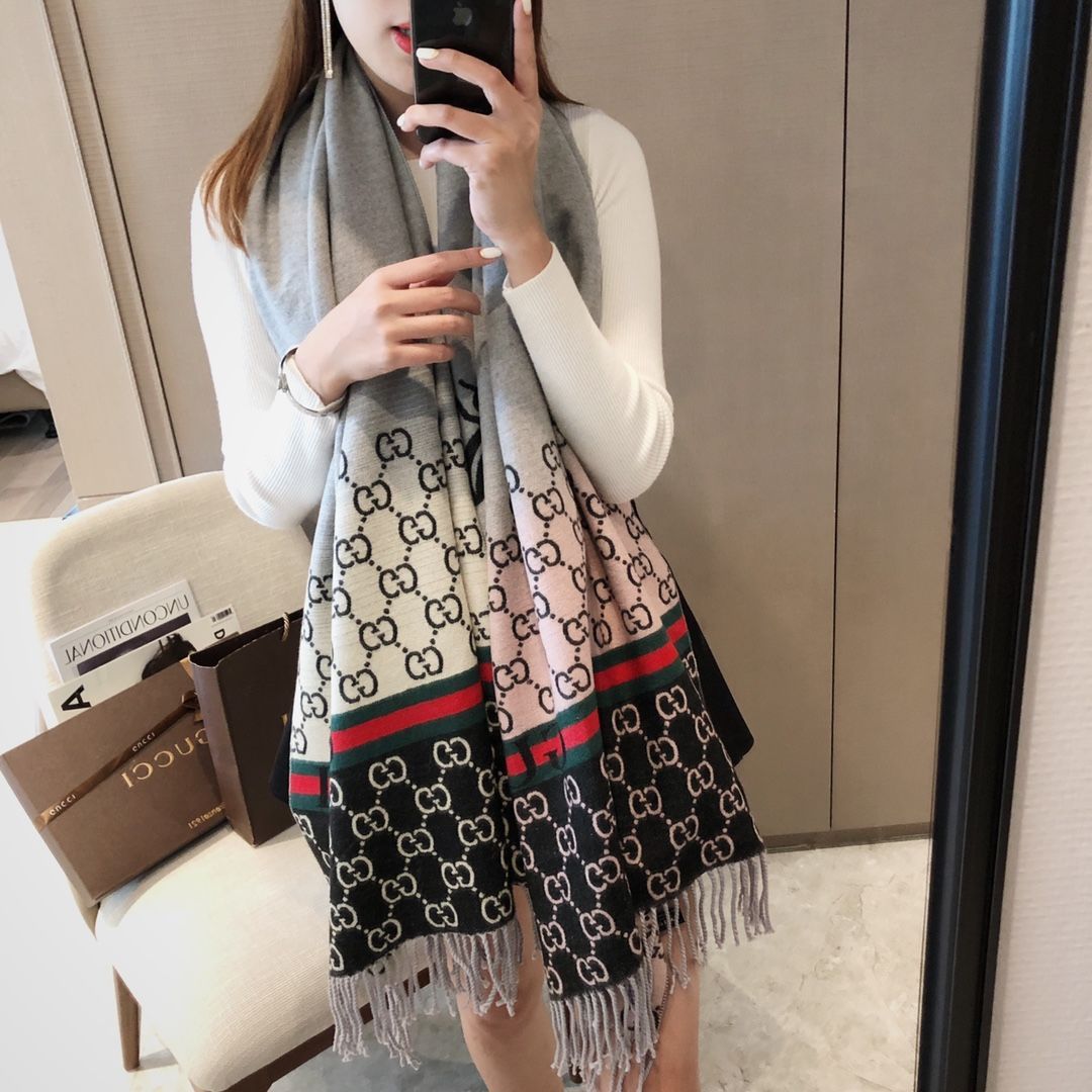 New double-sided two-color scarf shawl PD10071109