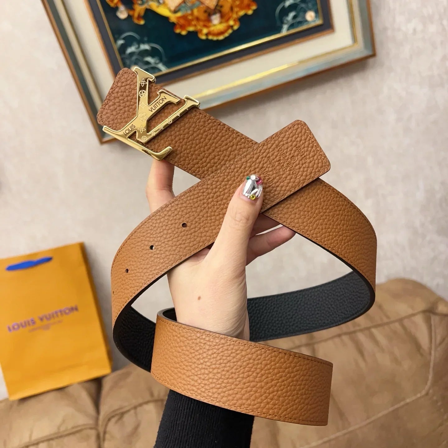 3.8CM new belt with body head layer belt 1025031021