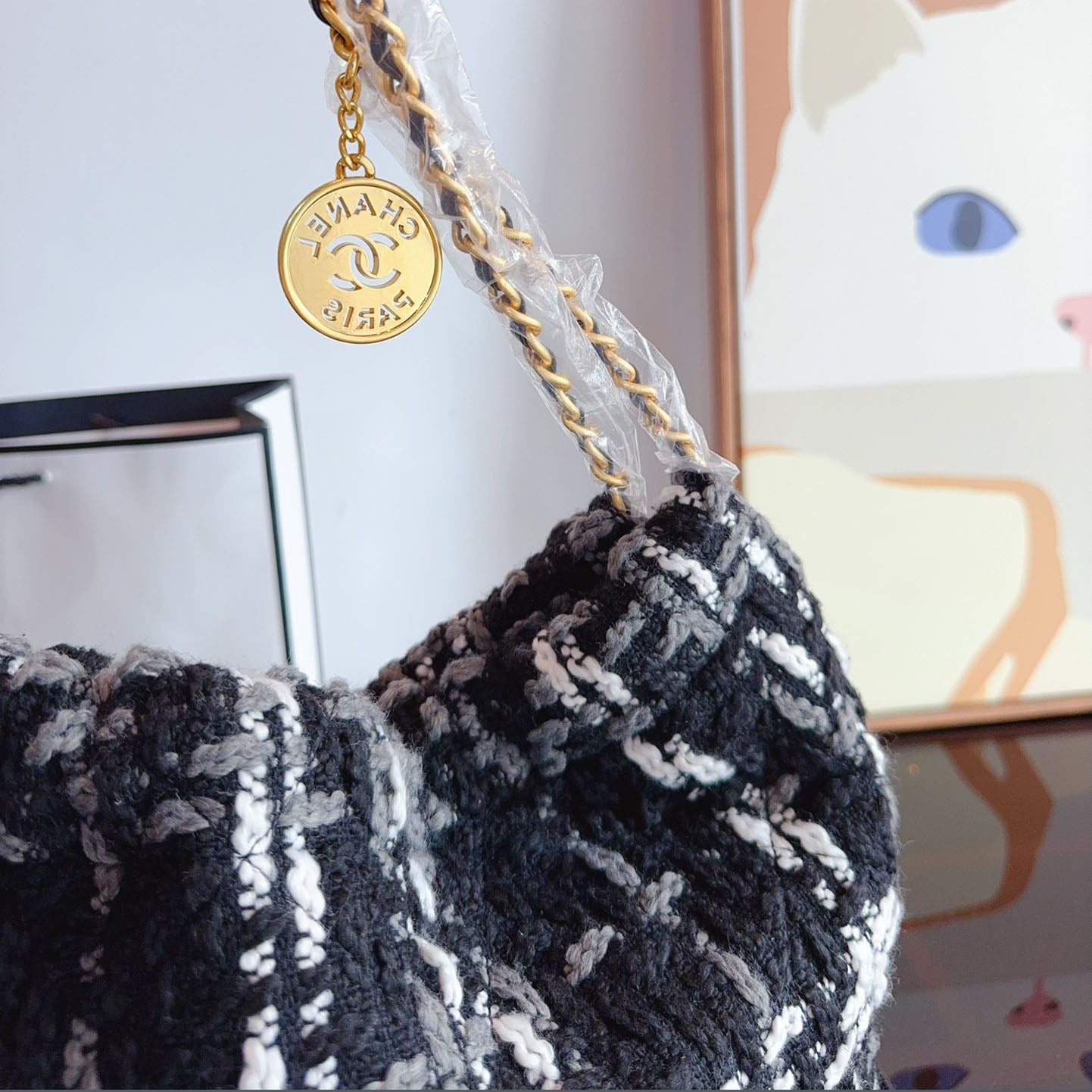 CHL 24 Autumn and Winter Woolen Series New Style Chain Bag XC24092506