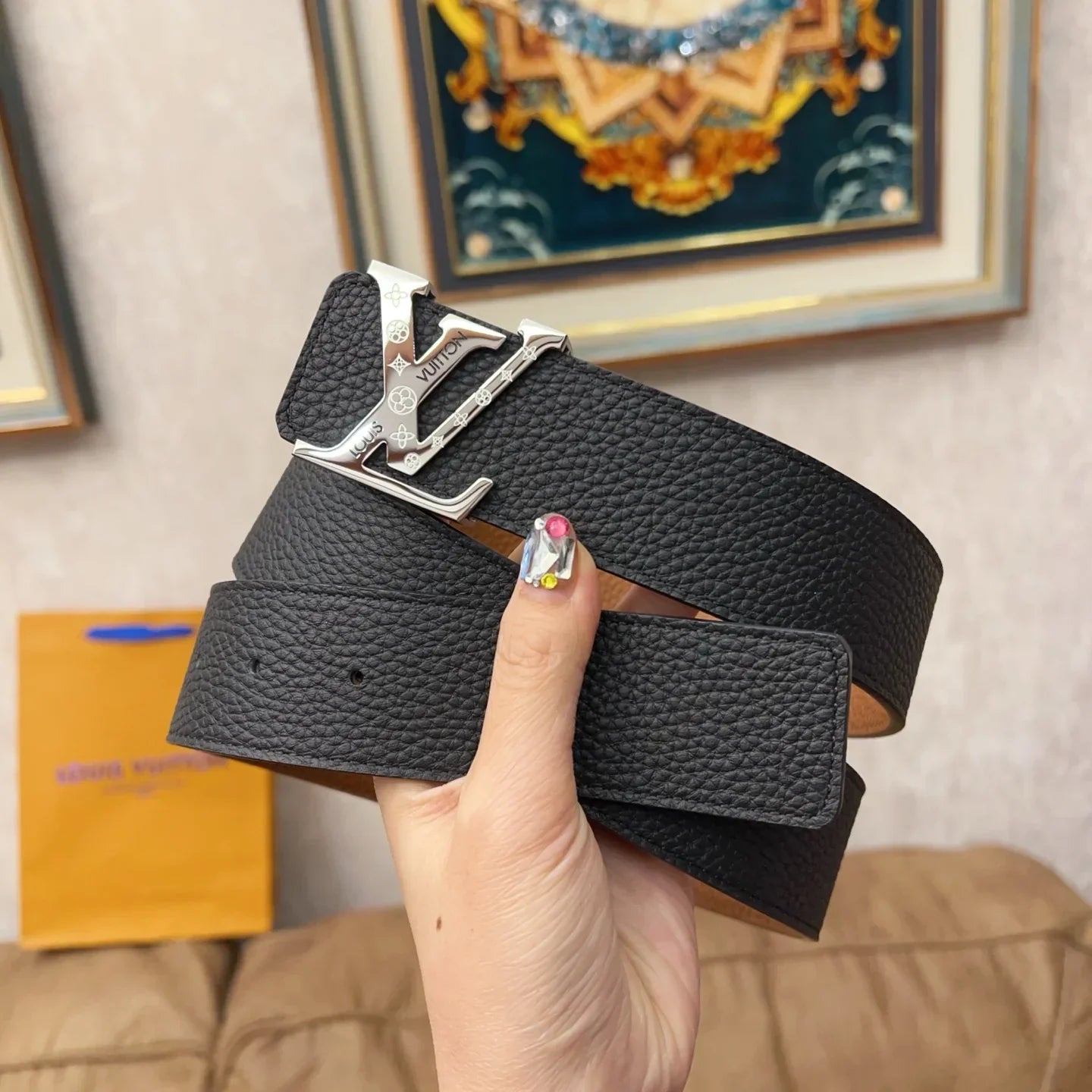 3.8CM new belt with body head layer belt 1025031021