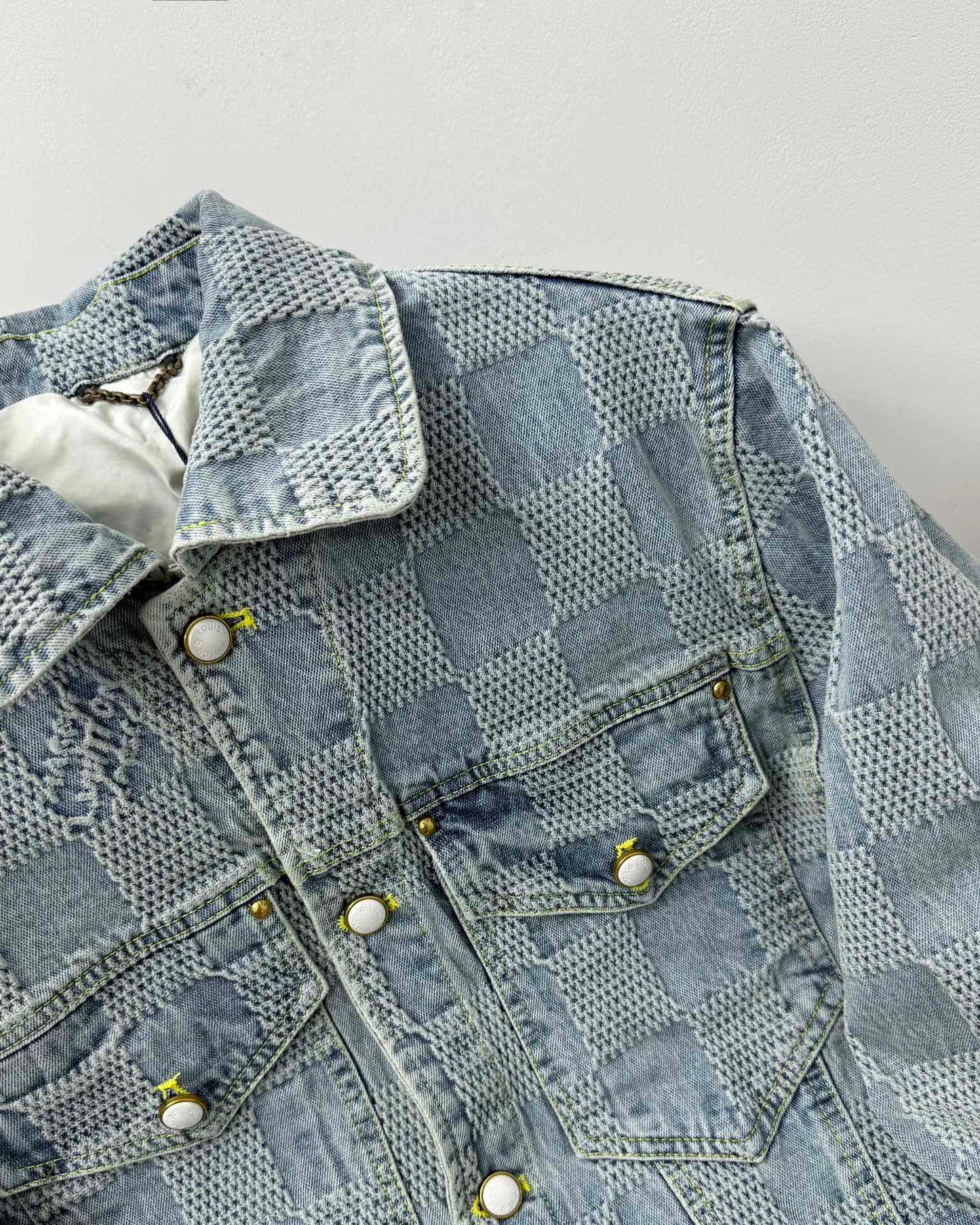 LV Plaid denim jacket 1825022819