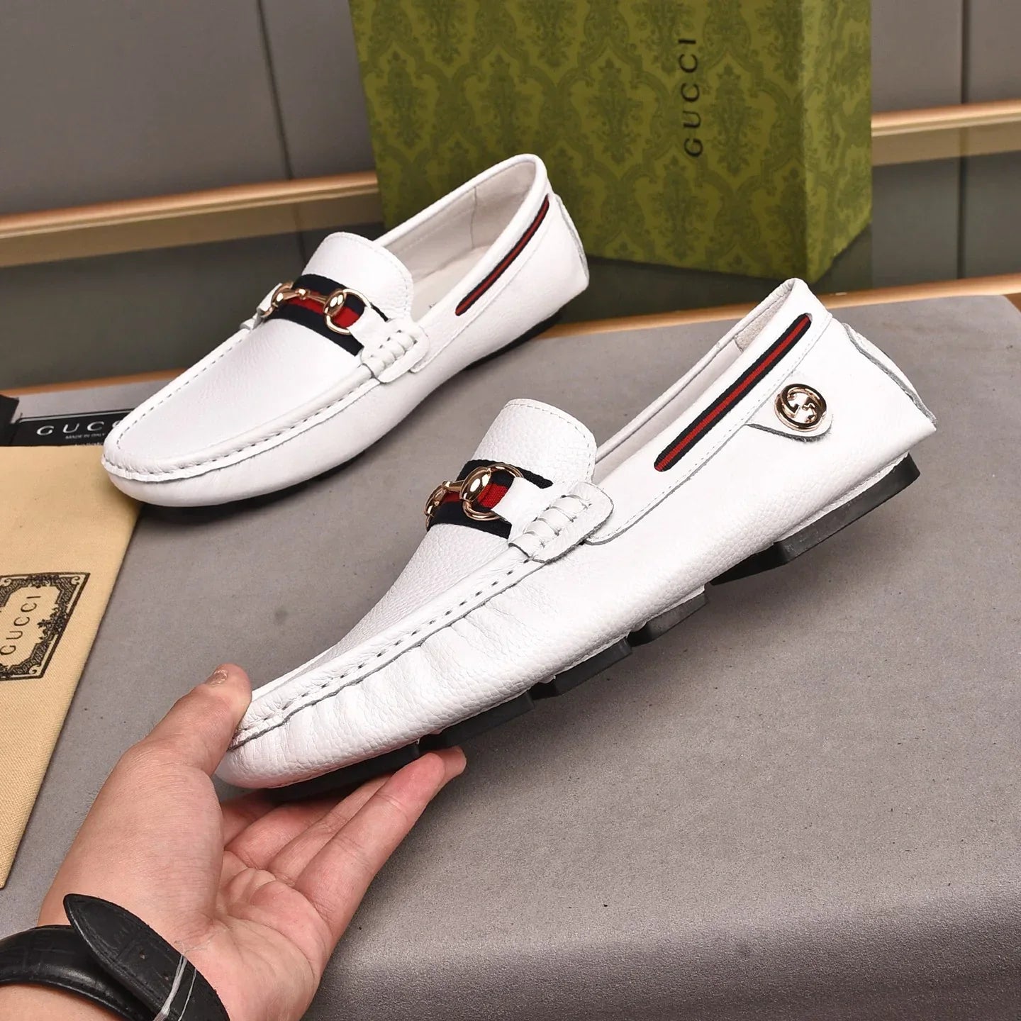 Luxury Old Flower Men's Loafers 1025060510