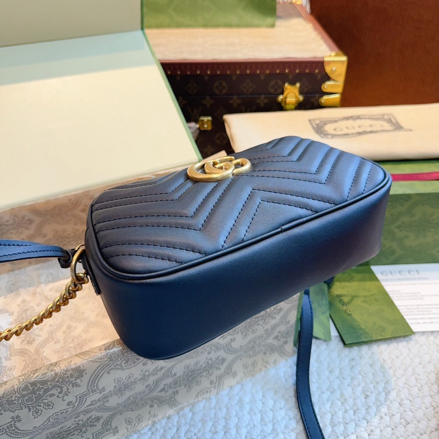 The small Marmont chain shoulder bag 1824050602