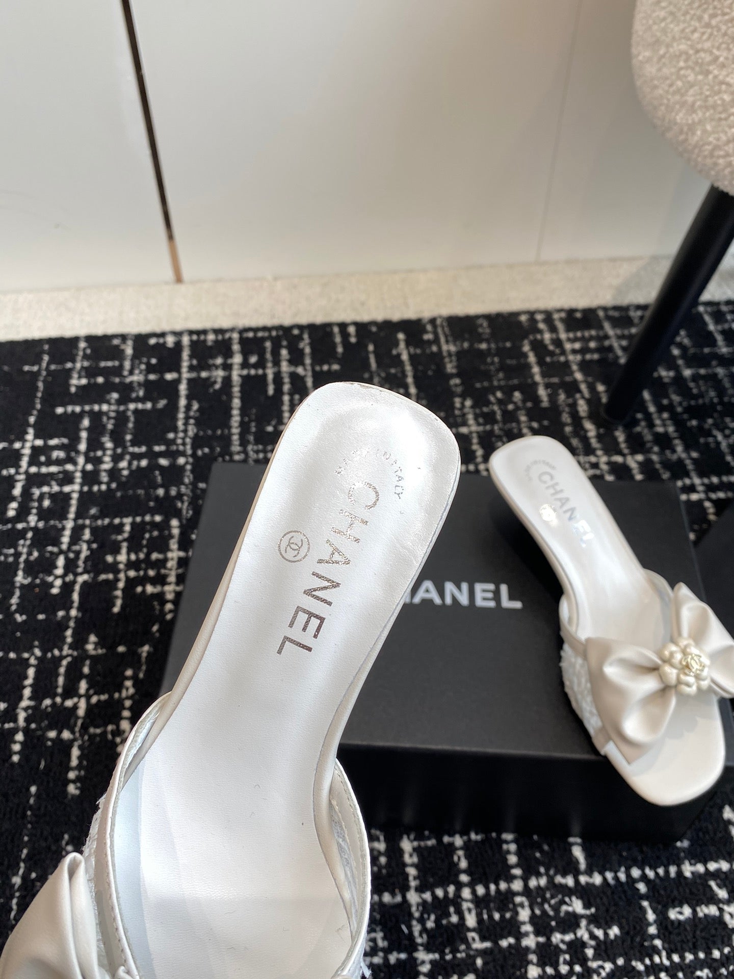 CNL 24SS bow low heel slippers 0724042706