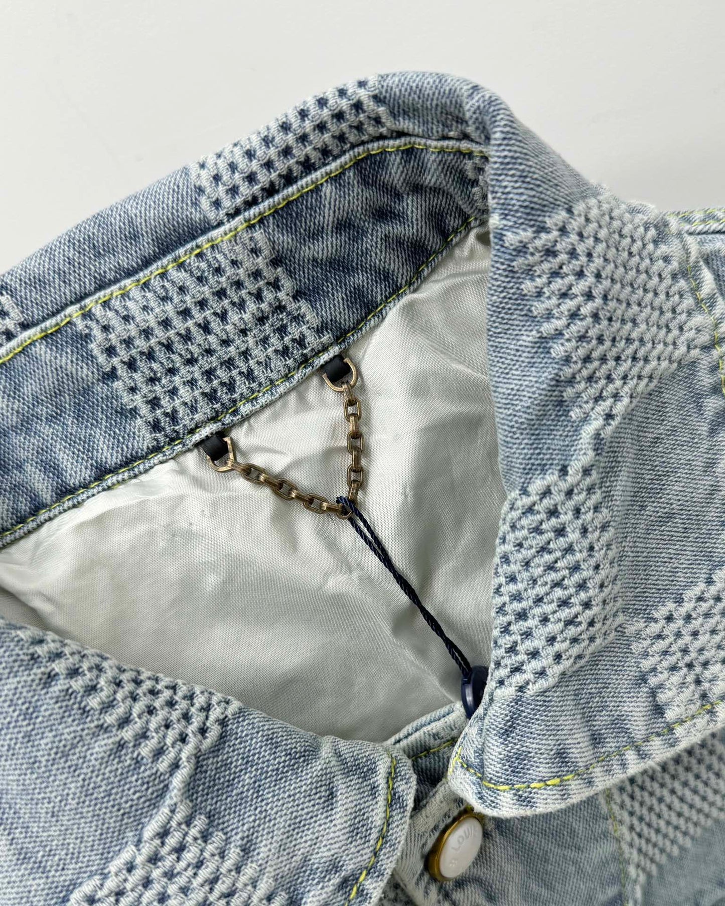 LV Plaid denim jacket 1825022819