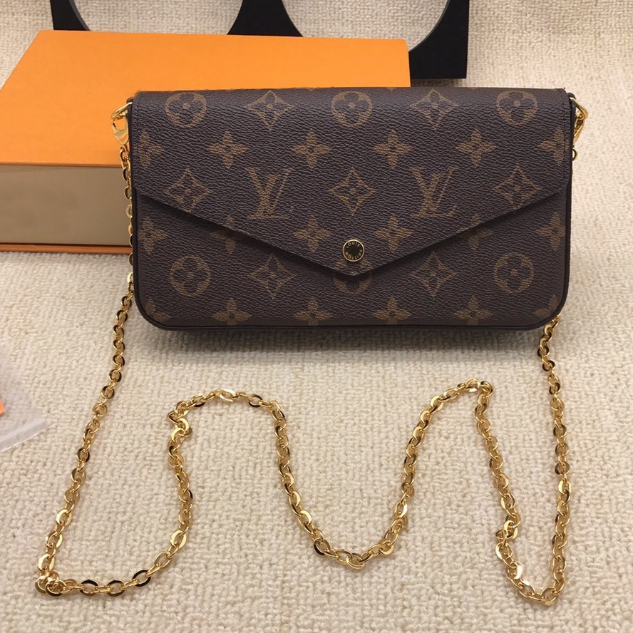 Handmade Leather Handbag Monogram Pochette Metis