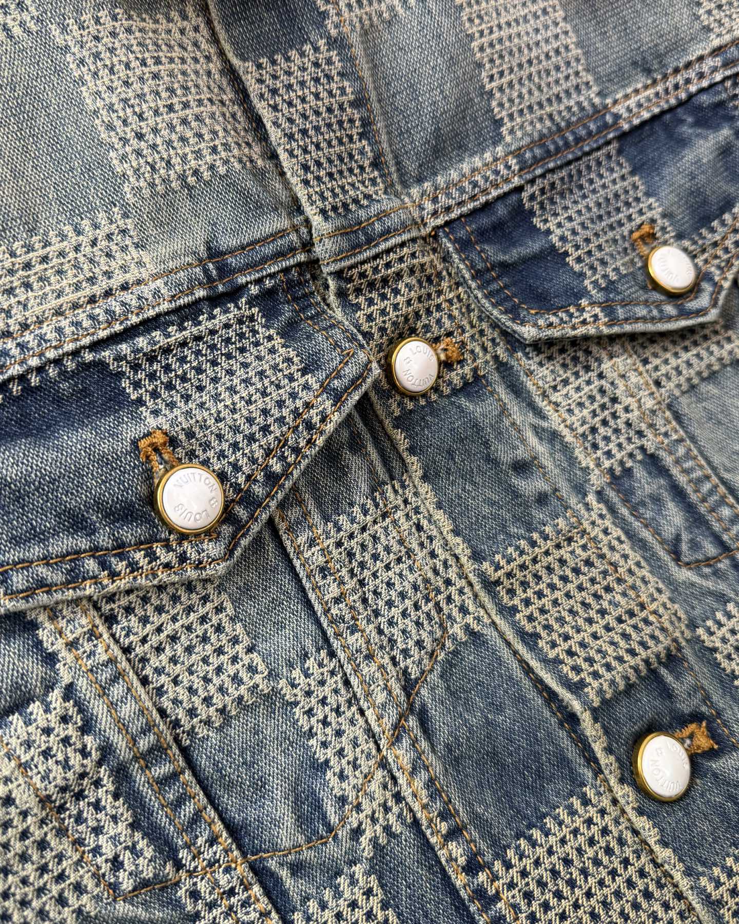 LV Plaid denim jacket 1825022819