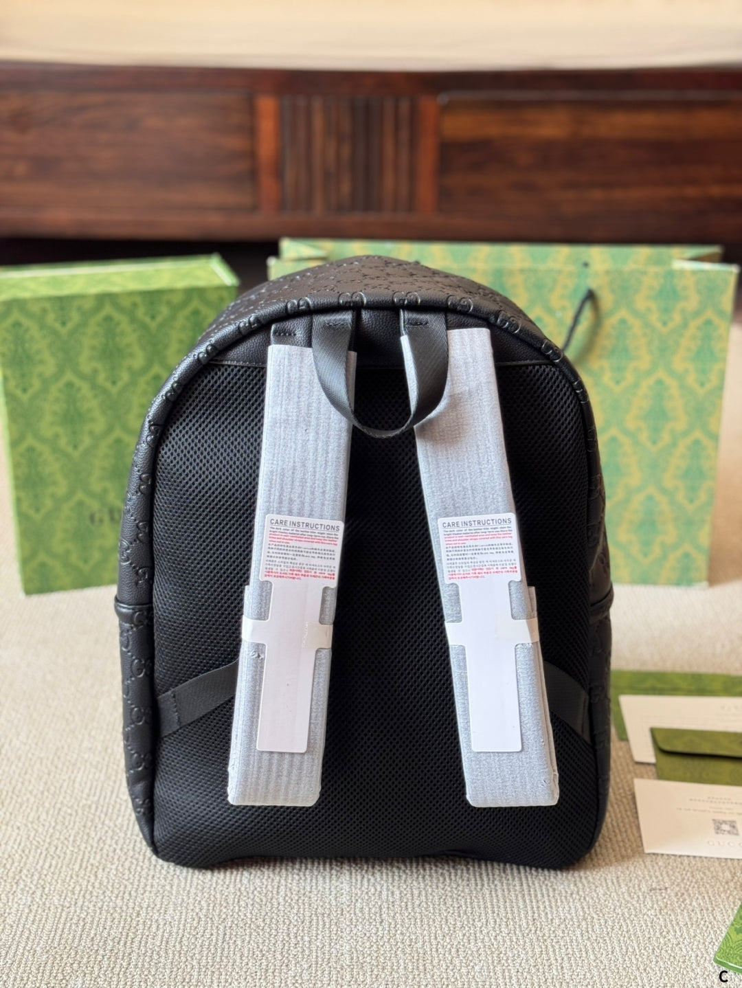 GG Embossed leather backpack 1825052304