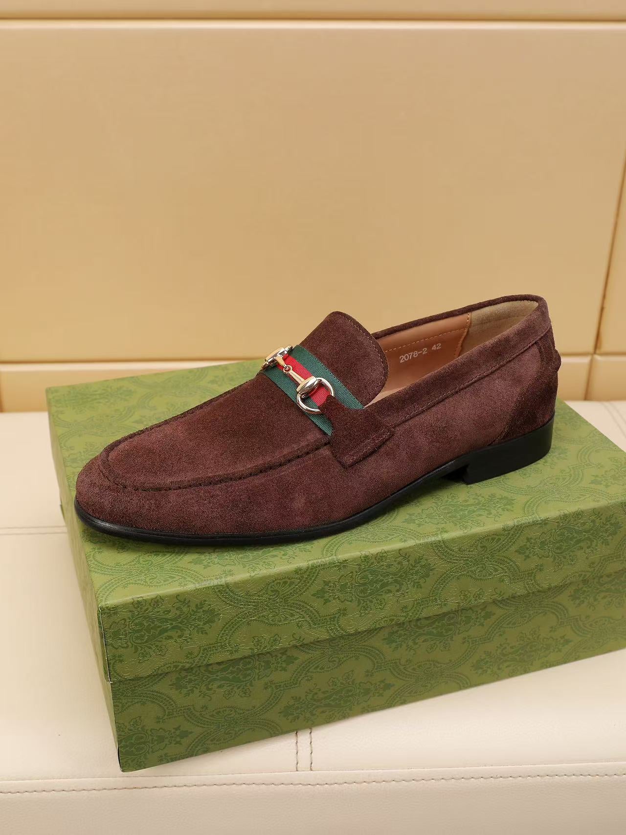 GG Horsebit suede loafers 1825070203