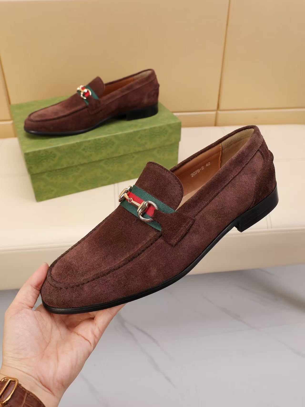 GG Horsebit suede loafers 1825070203