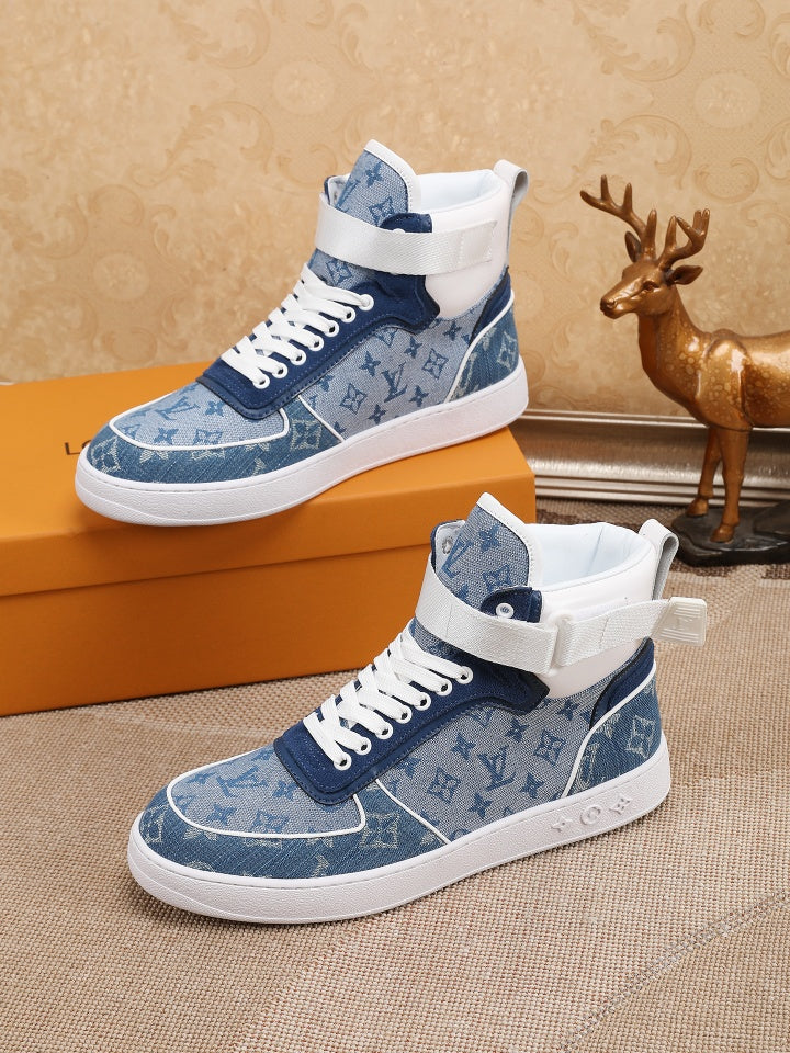 LV Denim leather high-top sneaker 1825052102