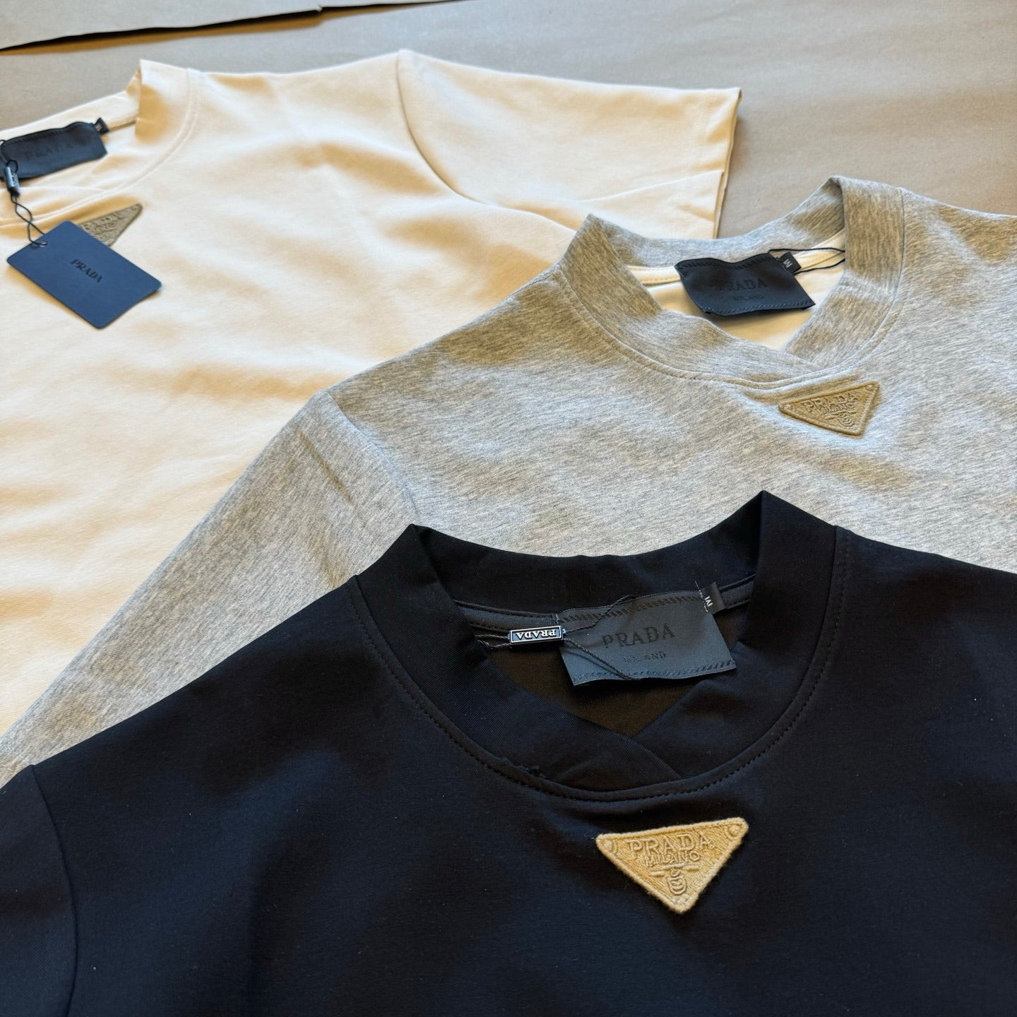 PR Liquid ammonia cotton petal collar straight shoulder T-shirt 1825052002